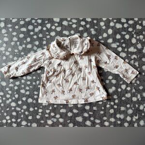 Bout’chou Floral Long Sleeve Baby Top - Size 12 Months